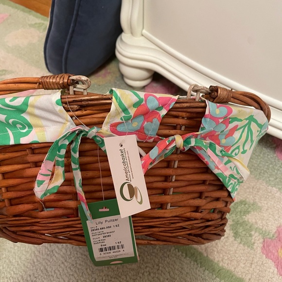 NWT! RARE! Lilly Pulitzer Easter Basket Pink - Picture 9 of 11